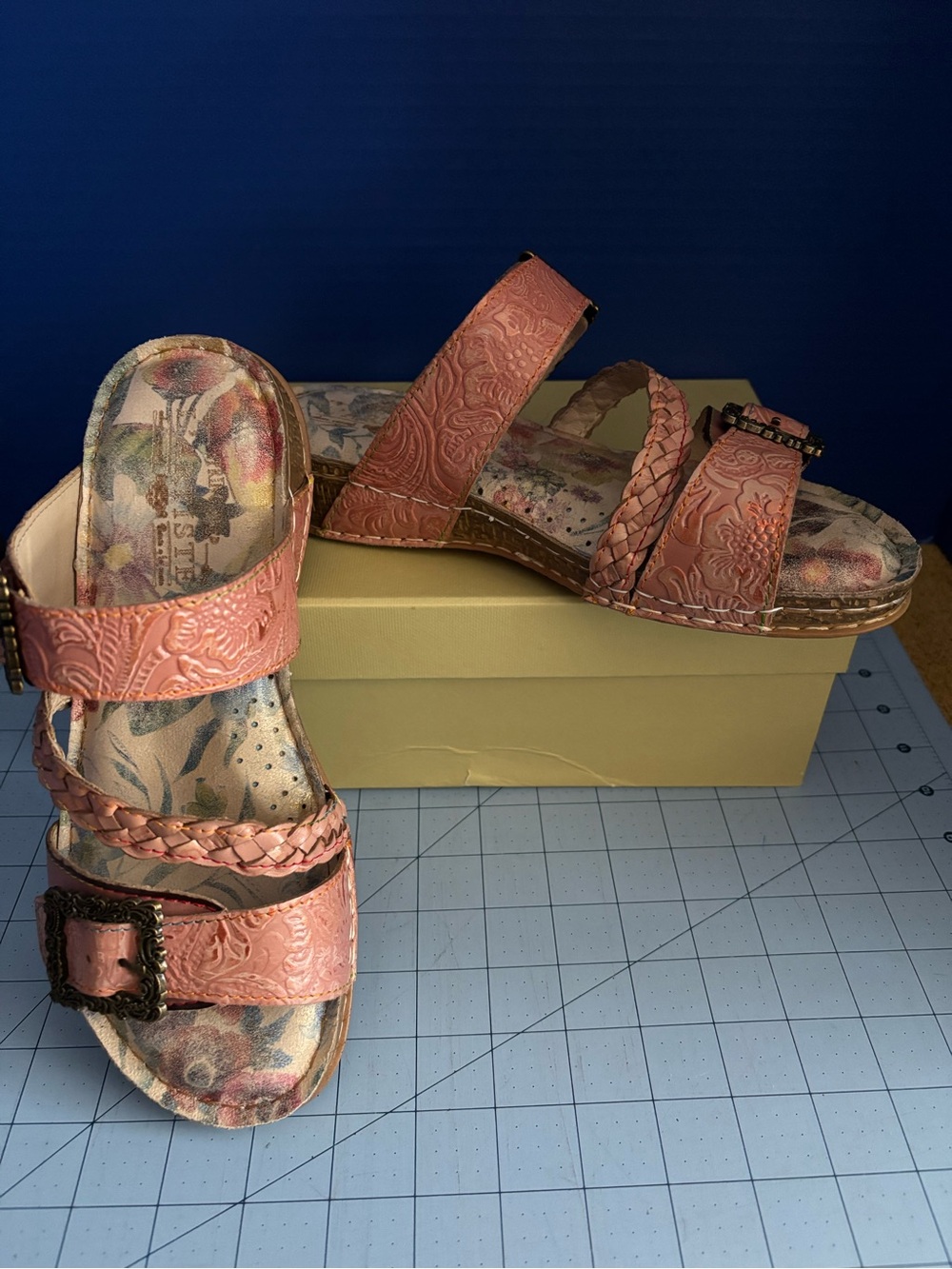 L’Artiste Astra sandal Pink multi 8.5 - Picture 3 of 8